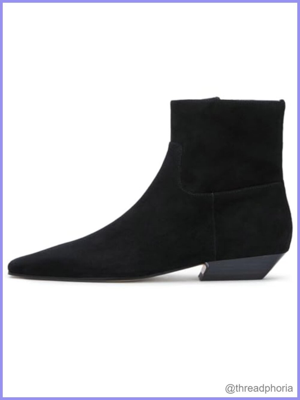 Square Toe Ankle Boots Low Heel Booties Flats Winter Shoes